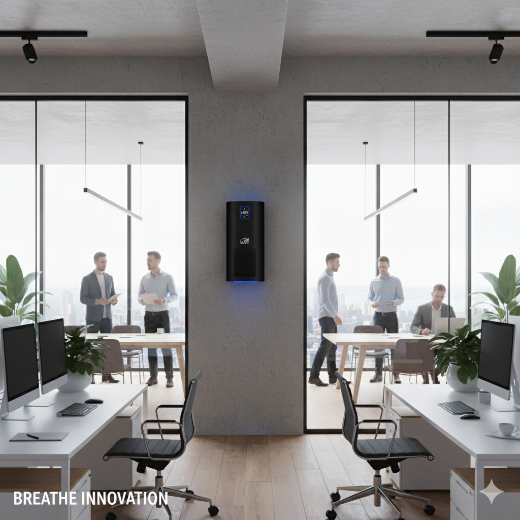 Commercial + Large Residential Use: Capture & Kill Air and Surface Sanitizer: HEPA + PCO + Plasma Technology