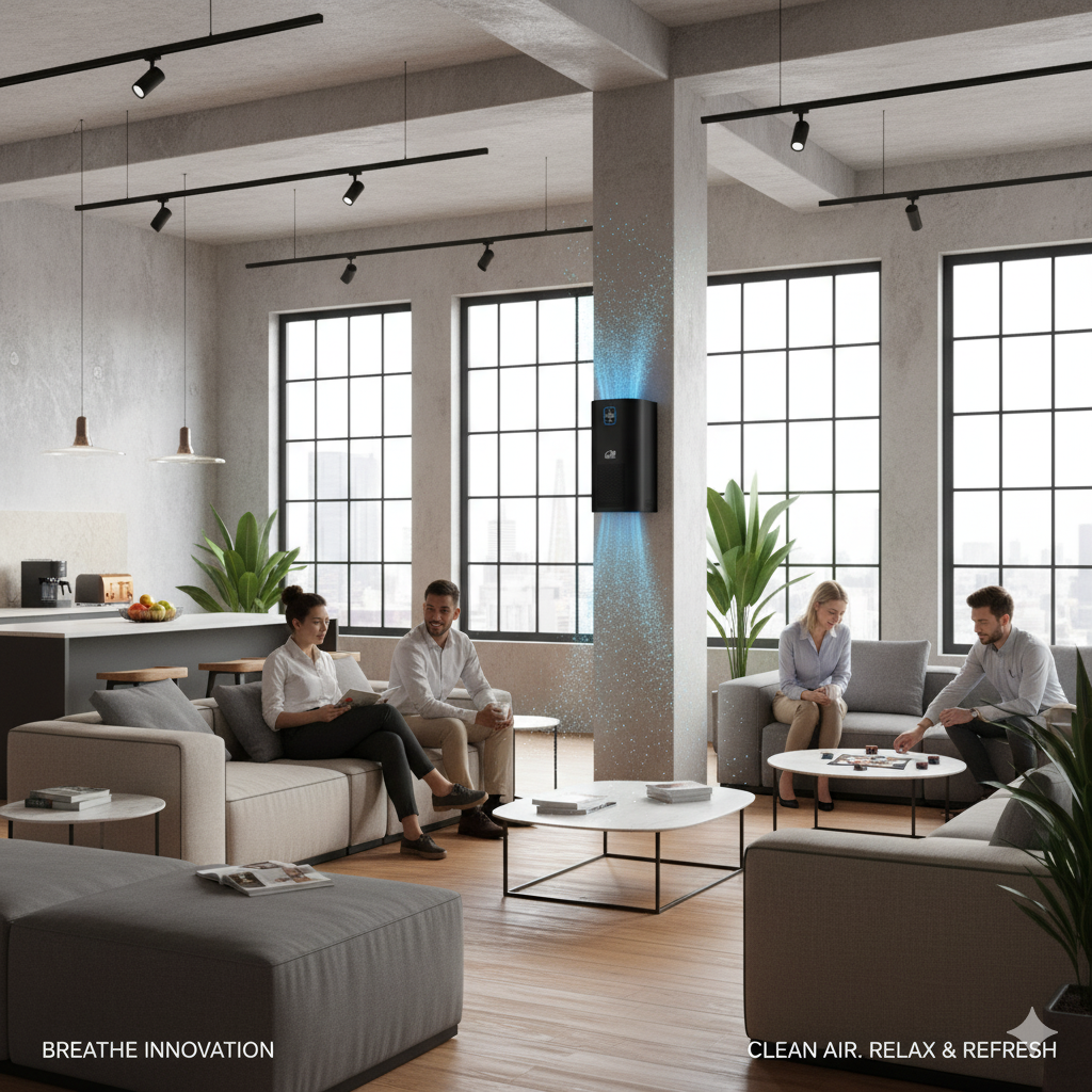 Commercial + Large Residential Use: Capture & Kill Air and Surface Sanitizer: HEPA + PCO + Plasma Technology