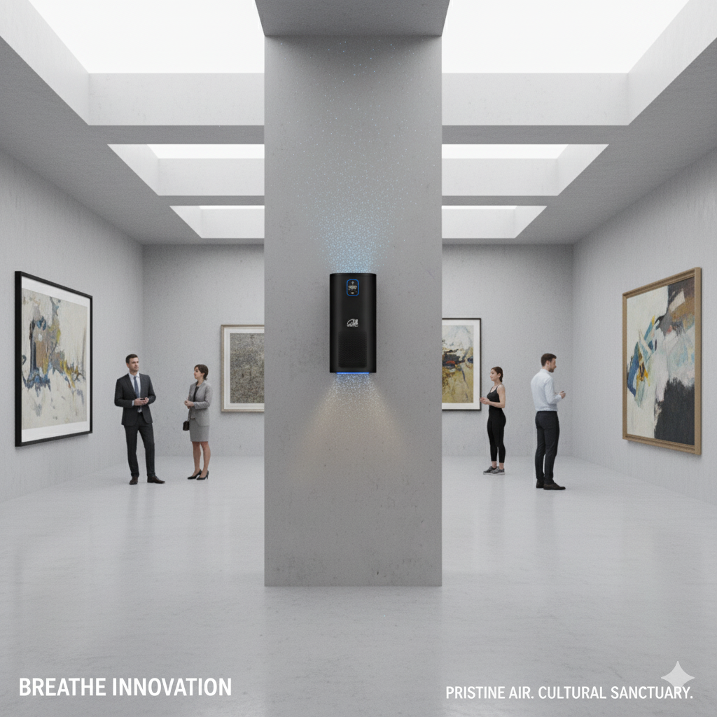 Commercial + Large Residential Use: Capture & Kill Air and Surface Sanitizer: HEPA + PCO + Plasma Technology