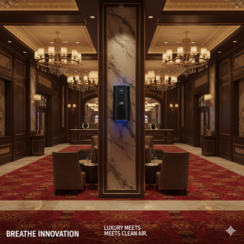 Commercial + Large Residential Use: Capture & Kill Air and Surface Sanitizer: HEPA + PCO + Plasma Technology