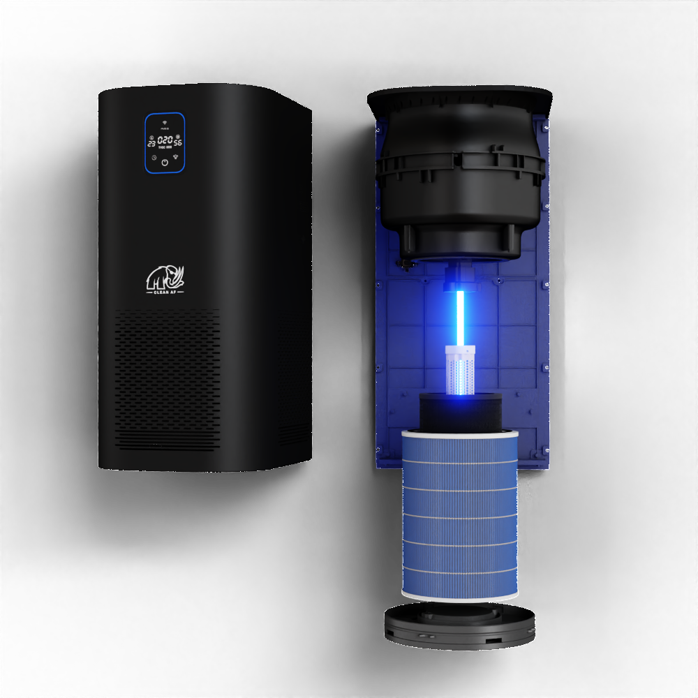 Commercial + Large Residential Use: Capture & Kill Air and Surface Sanitizer: HEPA + PCO + Plasma Technology