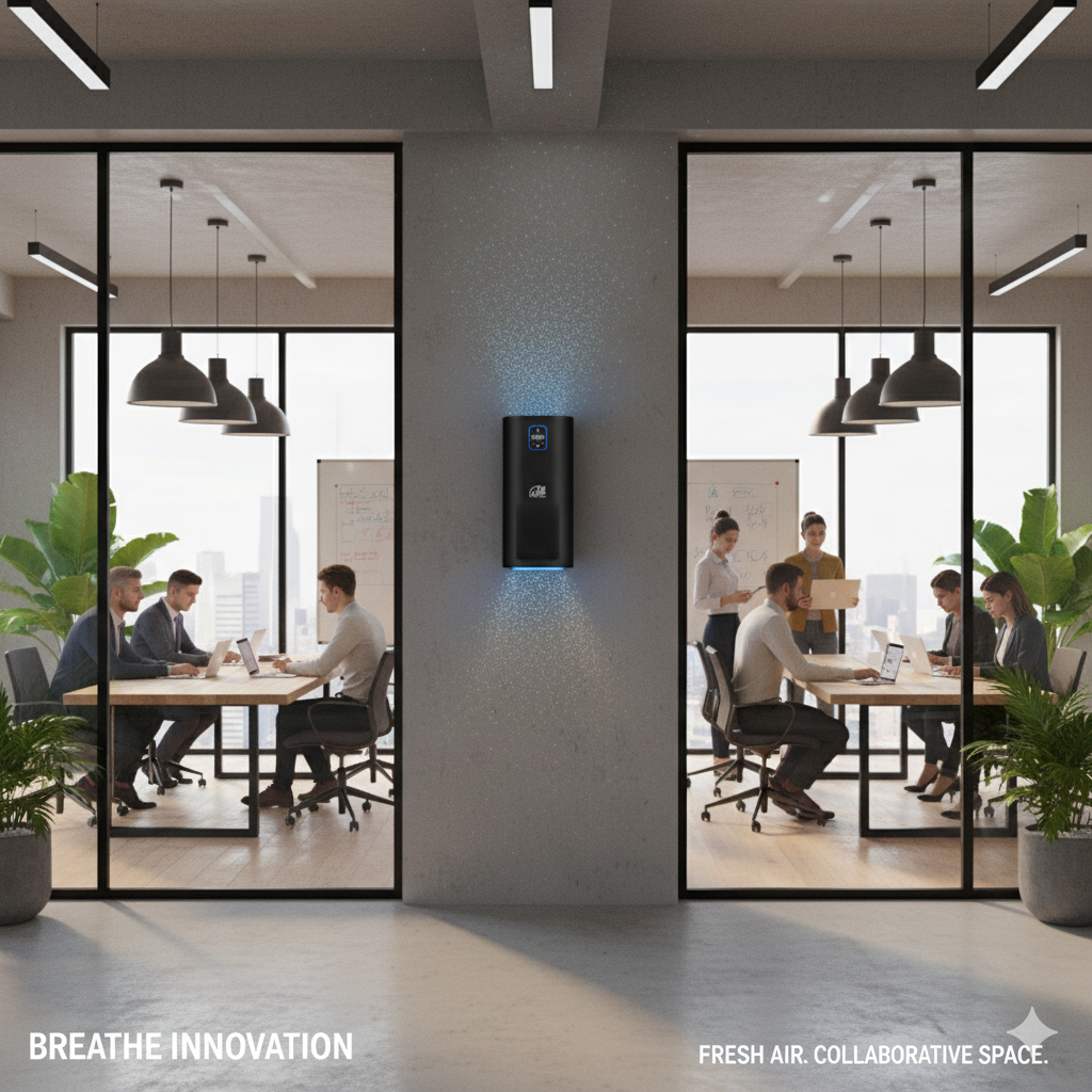 Commercial + Large Residential Use: Capture & Kill Air and Surface Sanitizer: HEPA + PCO + Plasma Technology