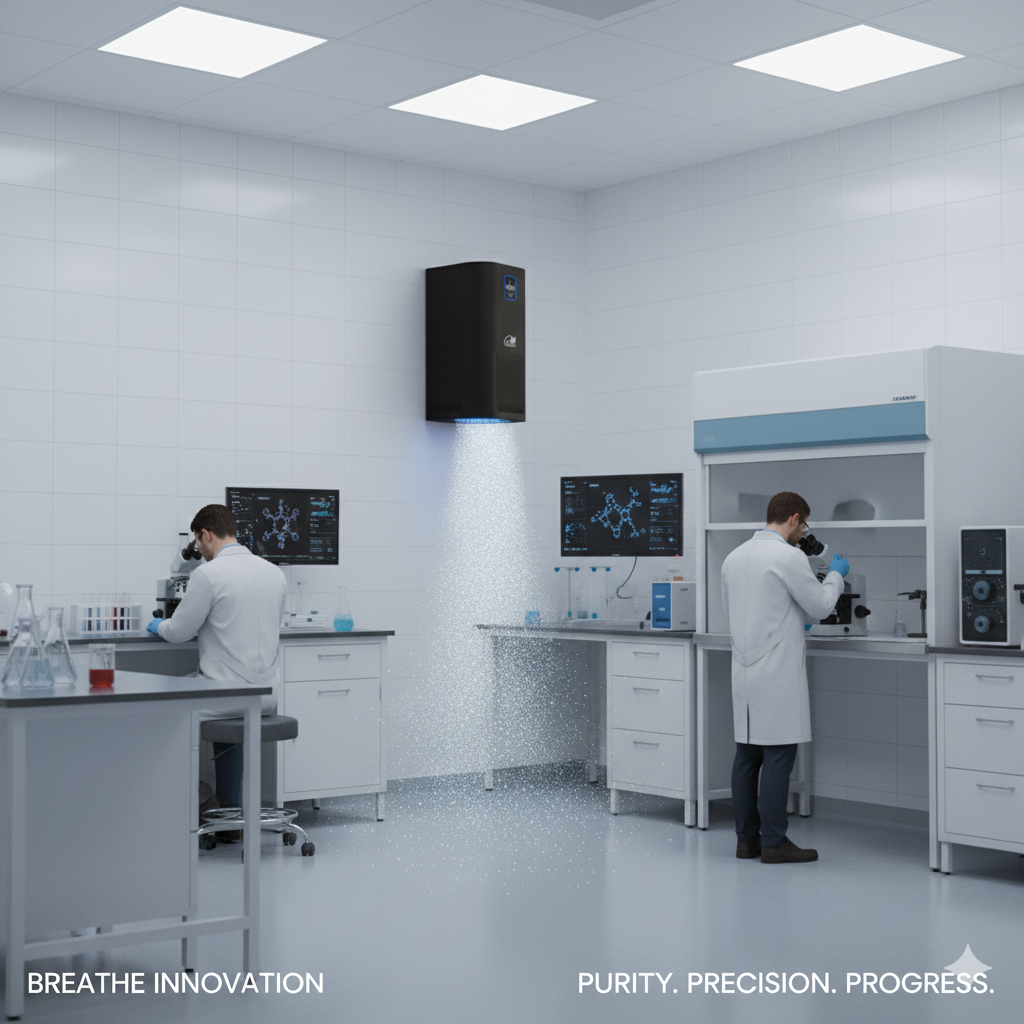 Commercial + Large Residential Use: Capture & Kill Air and Surface Sanitizer: HEPA + PCO + Plasma Technology