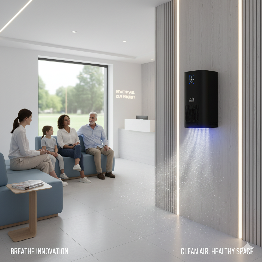 Commercial + Large Residential Use: Capture & Kill Air and Surface Sanitizer: HEPA + PCO + Plasma Technology