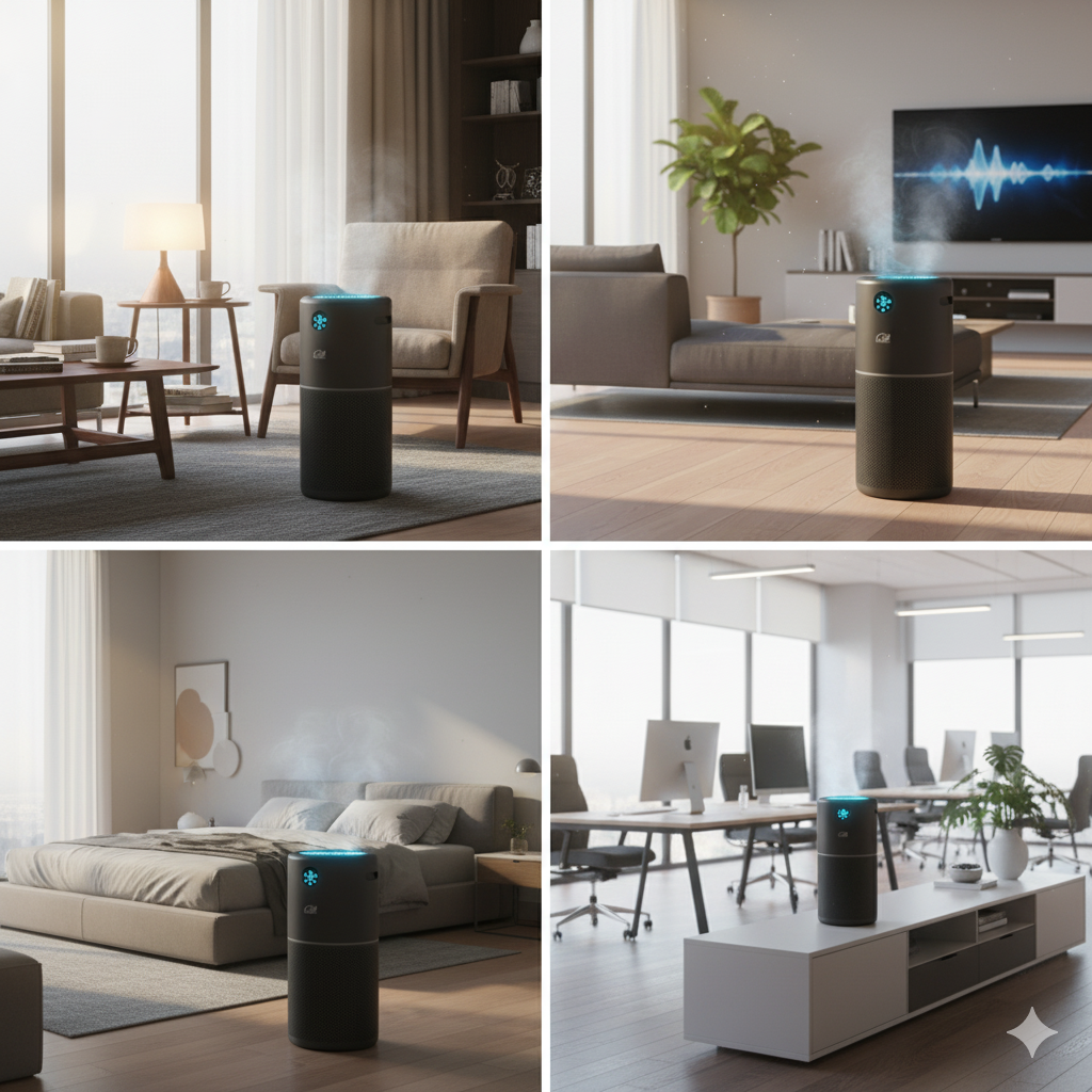 Residential Use: Capture & Kill Air and Surface Sanitizer: HEPA + PCO + Plasma Technology