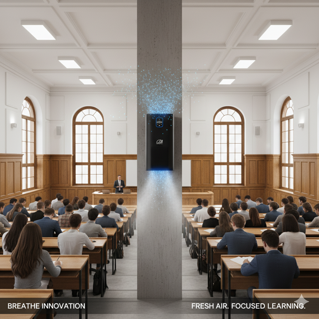 Commercial + Large Residential Use: Capture & Kill Air and Surface Sanitizer: HEPA + PCO + Plasma Technology